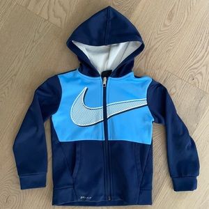 Nike boys size 6 dri-fit zip up hoodie